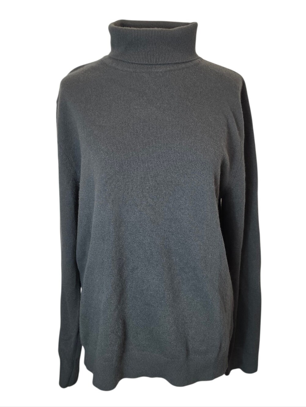 Quince 100% Cashmere Turtleneck Sweater Moss Olive Green Quiet Luxury Minimalist
